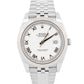 2021 PAPERS Rolex DateJust 41 WHITE ROMAN 18K Gold Steel JUBILEE 41mm 126334 BOX