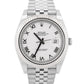 2021 PAPERS Rolex DateJust 41 WHITE ROMAN 18K Gold Steel JUBILEE 41mm 126334 BOX