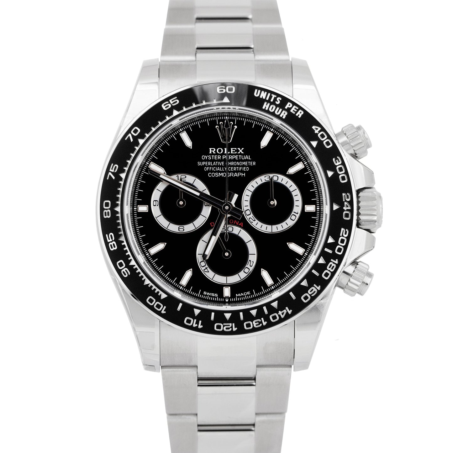 NEW DEC 2024 PAPERS Rolex Daytona Cosmograph Black 40mm Watch 126500 LN BOX