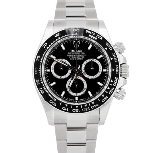 New 2026 Rolex Daytona Cosmograph 126500 LN Black Steel 40mm Watch Box Papers