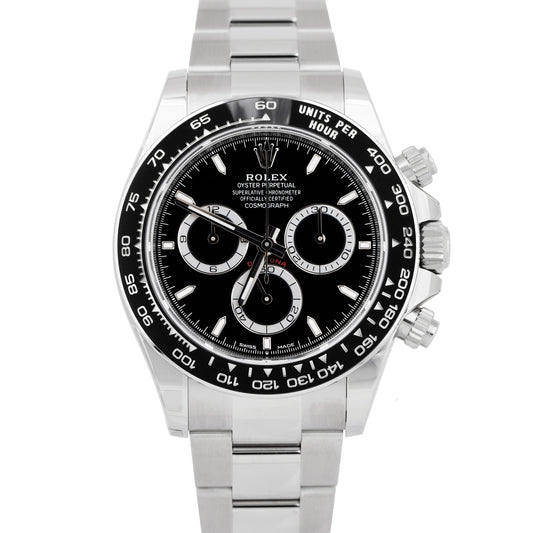 BRAND NEW 2024 Rolex Daytona Cosmograph Black 40mm Steel Watch 126500 LN B+P