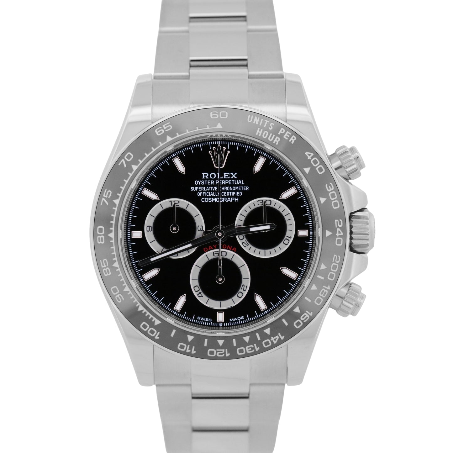 2024 PAPERS Rolex Daytona Cosmograph Steel BLACK Ceramic 40mm 126500 LN BOX