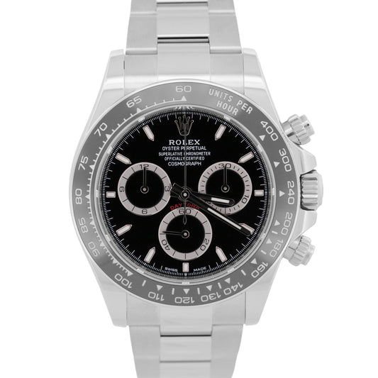 2026 Rolex Daytona Cosmograph 126500 LN Black Steel Ceramic 40mm Box Papers