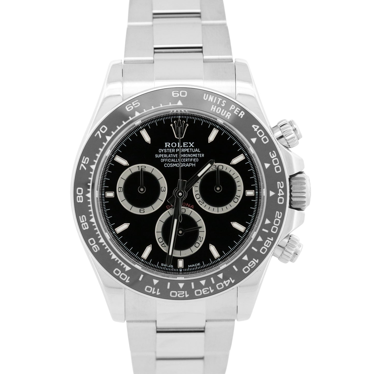 2024 PAPERS Rolex Daytona Cosmograph Steel BLACK Ceramic 40mm 126500 LN BOX
