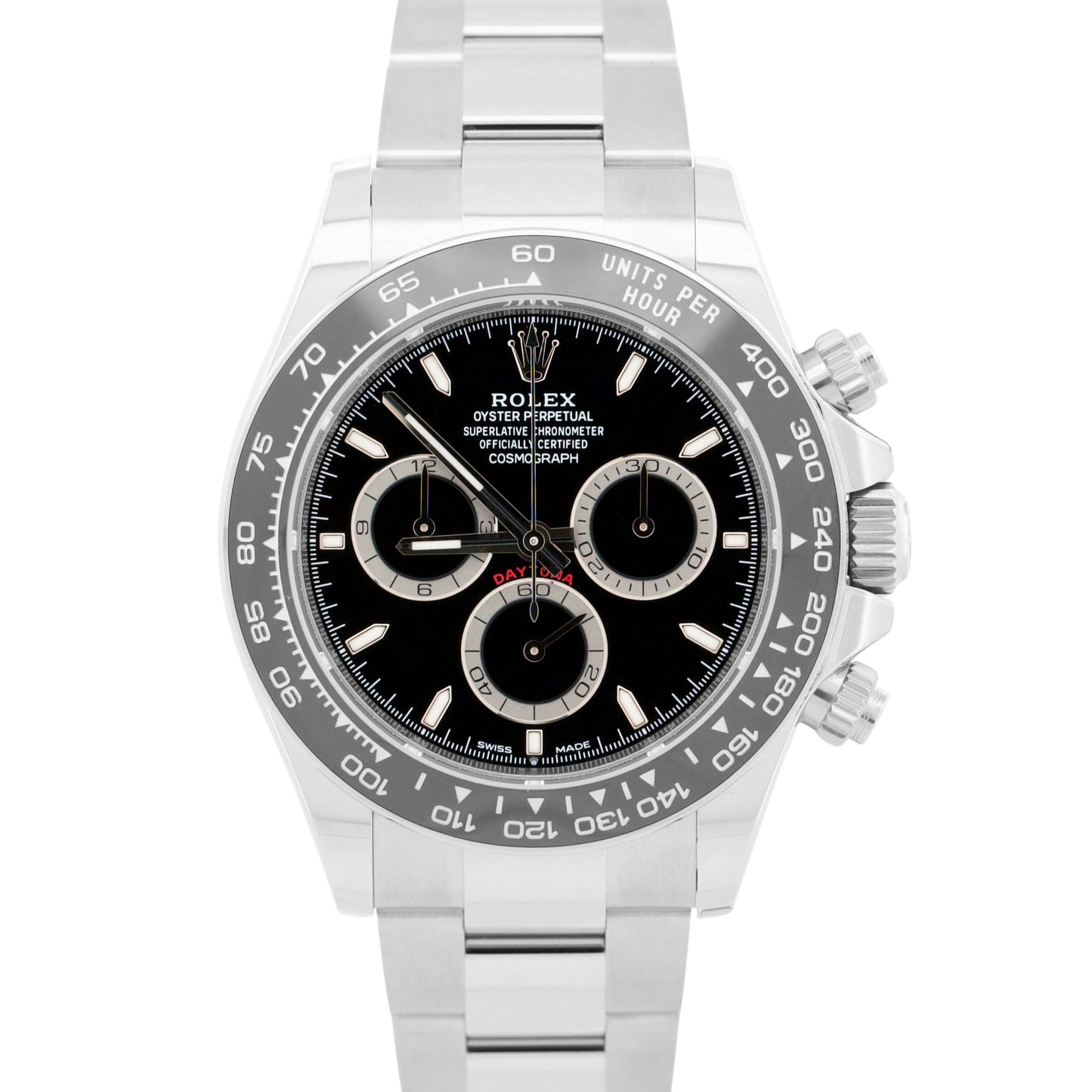 NEW 2026 PAPERS Rolex Daytona Cosmograph BLACK Ceramic Steel 40mm 126500 LN BOX