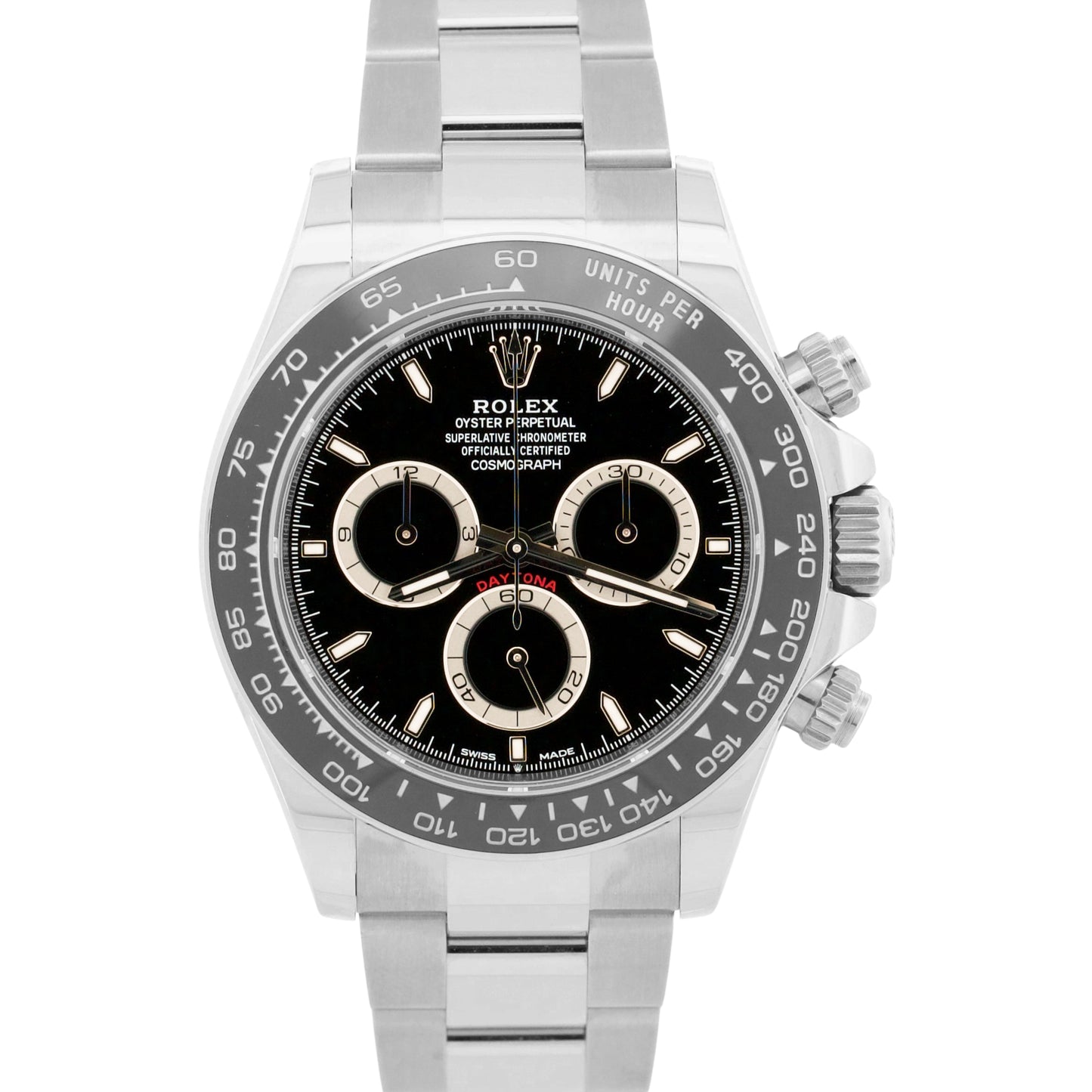 NEW 2026 PAPERS Rolex Daytona Cosmograph BLACK Ceramic Steel 40mm 126500 LN BOX