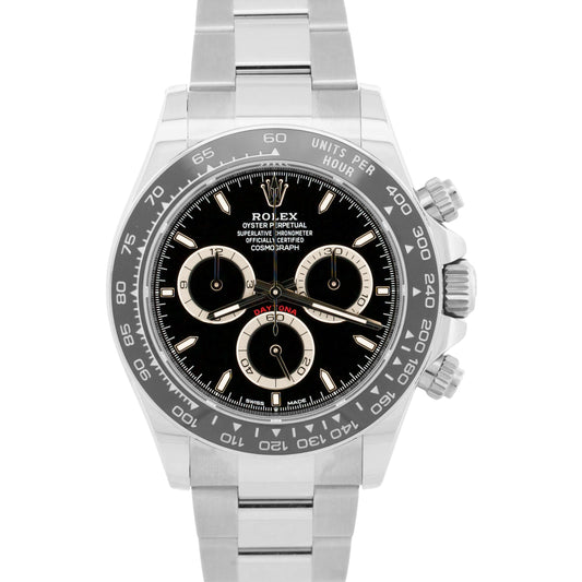 NEW 2026 PAPERS Rolex Daytona Cosmograph BLACK Ceramic Steel 40mm 126500 LN BOX