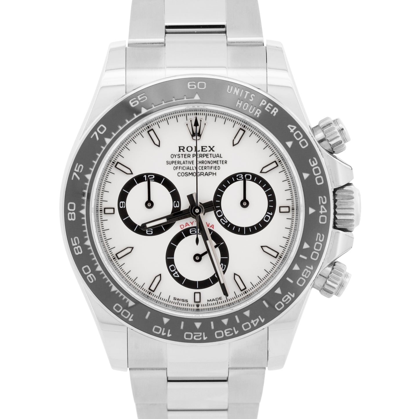 2025 PAPERS Rolex Daytona Cosmograph Steel PANDA White Steel 40mm 126500 LN BOX
