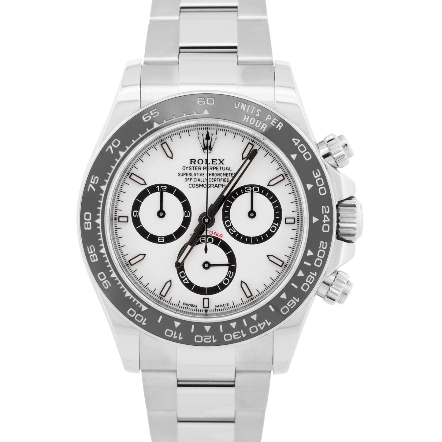 2026 PAPERS Rolex Daytona Cosmograph WHITE PANDA Steel 40mm 126500 LN Watch BOX