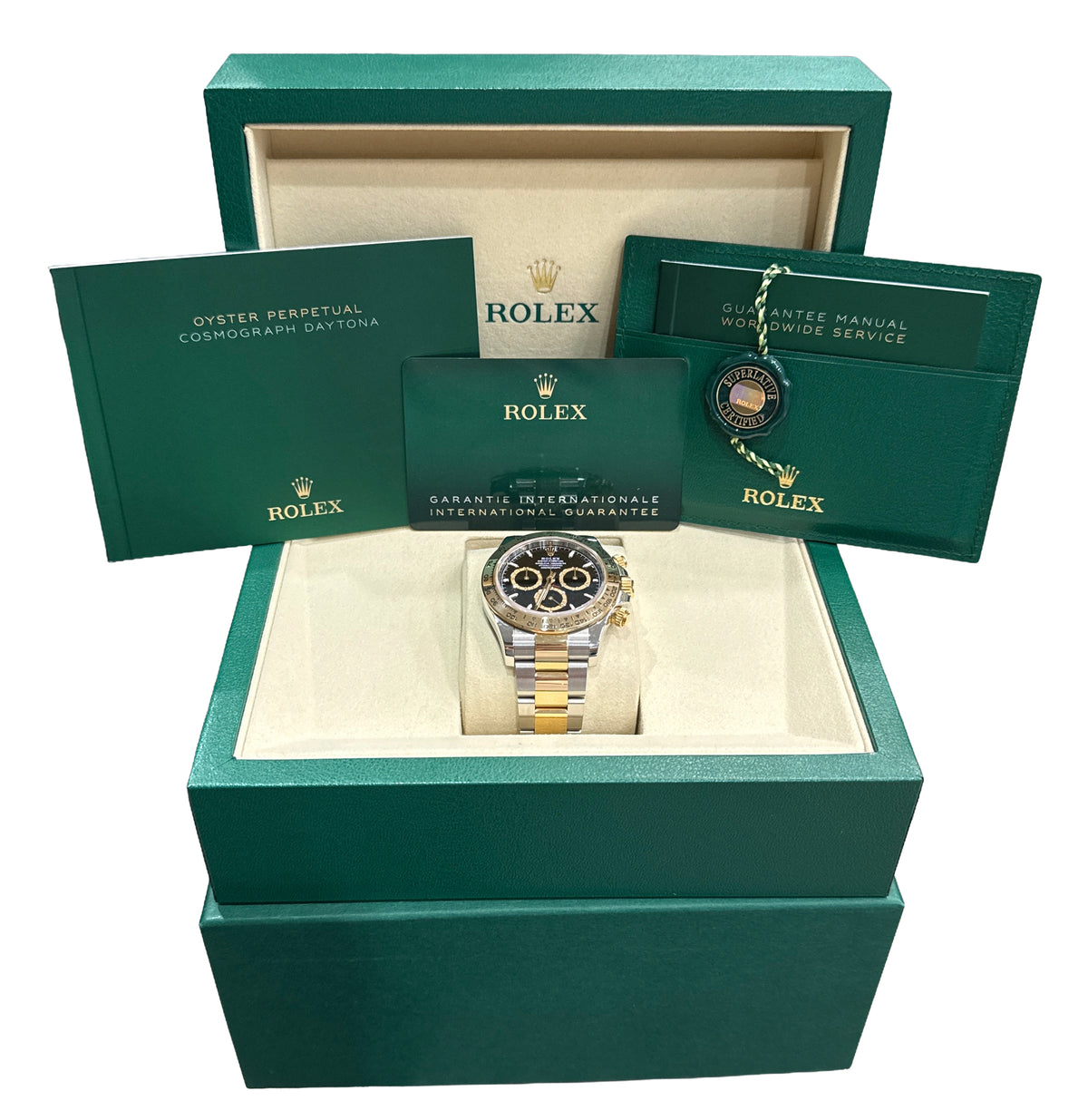 2024 Rolex Daytona Cosmograph 126503 Black Two-Tone 18K Steel 40mm Box Papers