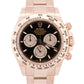 2024 PAPERS Rolex Daytona BLACK 18K Rose Gold Oyster 40mm 126505 Watch BOX