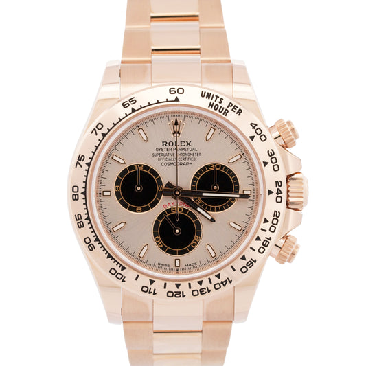 NEW 2025 PAPERS Rolex Daytona SUNDUST 40mm 18K Rose Gold 40mm 126505 Watch BOX