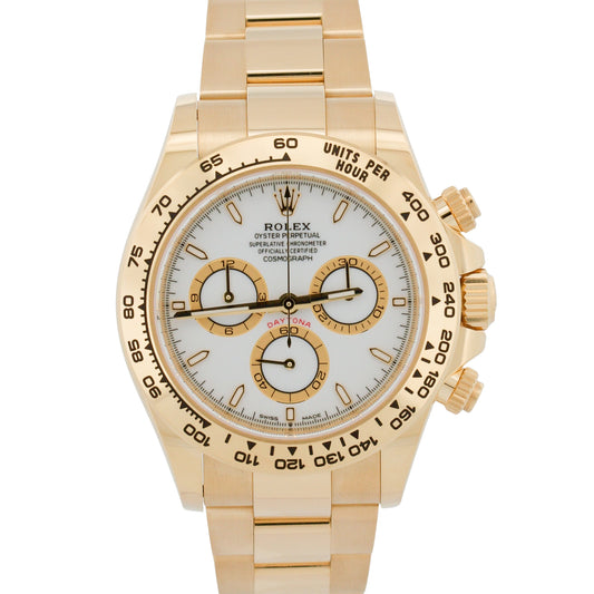 2026 Rolex Daytona Cosmograph 126508 White 18K Yellow Gold 40mm Watch Box Papers