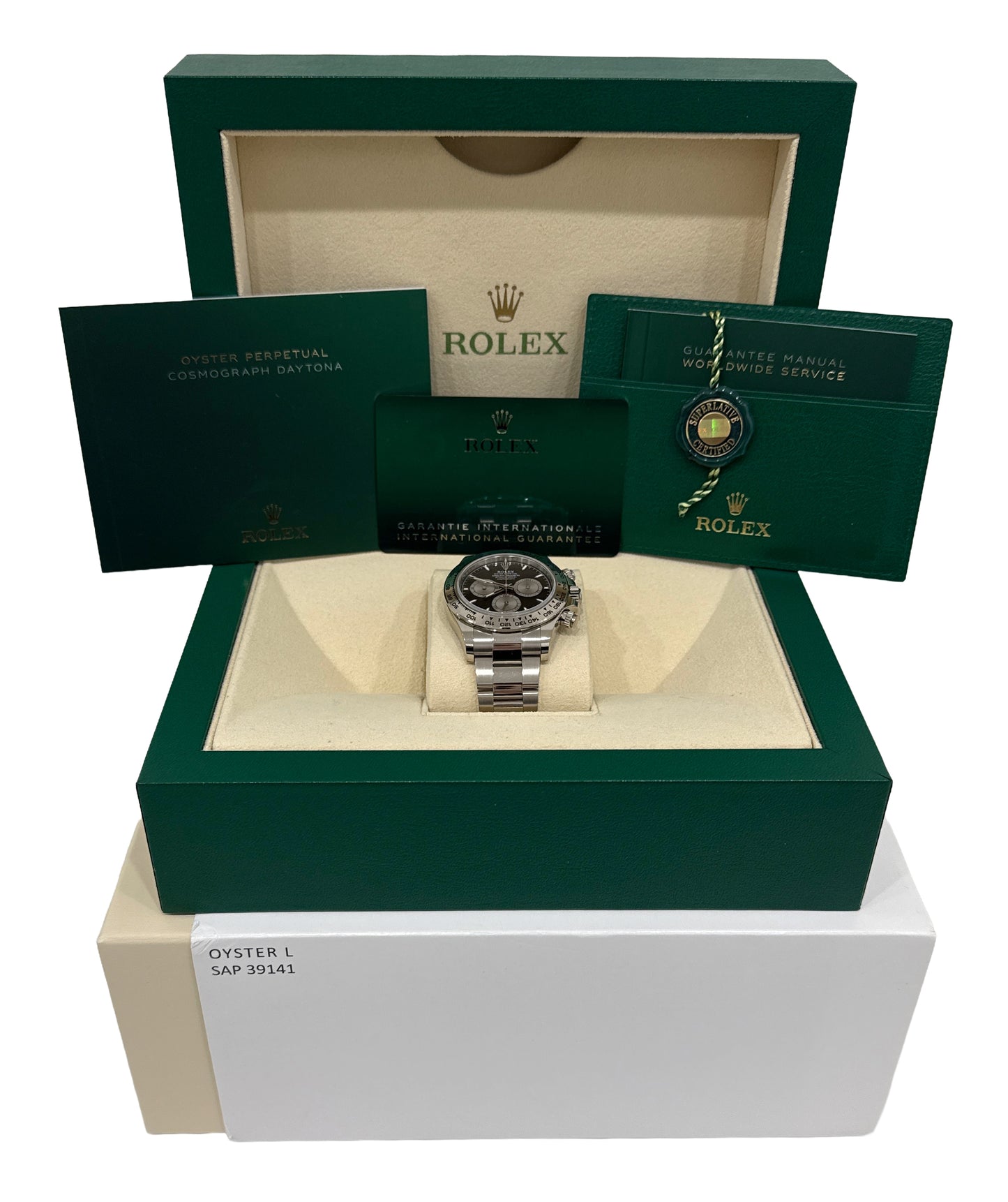 UNPOLISHED 2024 PAPERS Rolex Daytona Cosmograph BLACK 18K Gold 40mm 126509 BOX