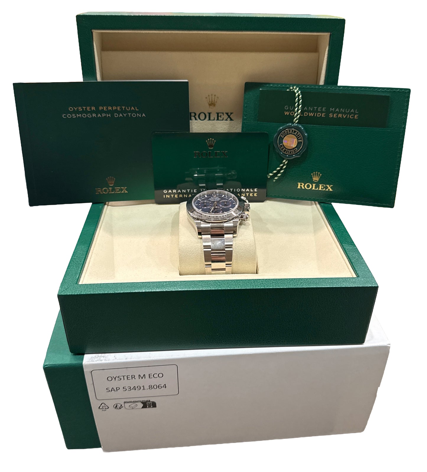 UNWORN SEPT 2025 PAPERS Rolex Daytona Cosmograph BLUE 18K 40mm 126509 Watch BOX