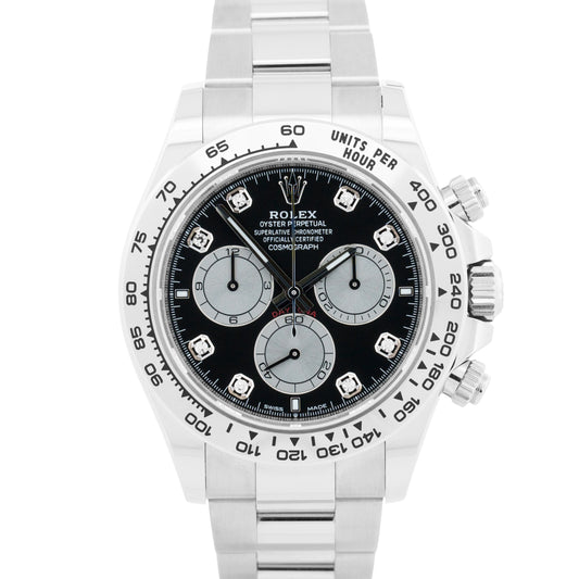 UNWORN 2024 PAPERS Rolex Daytona Cosmograph BLACK DIAMOND 18K 40mm 126509 BOX