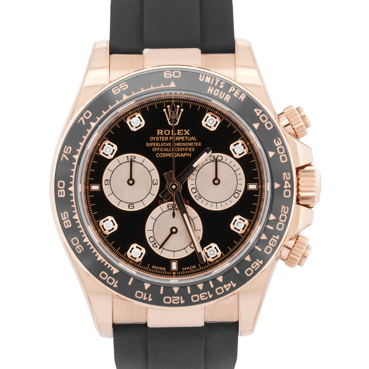 2024 PAPERS Rolex Daytona Cosmograph BLACK DIAMOND 18K Oysterflex 126515 BOX