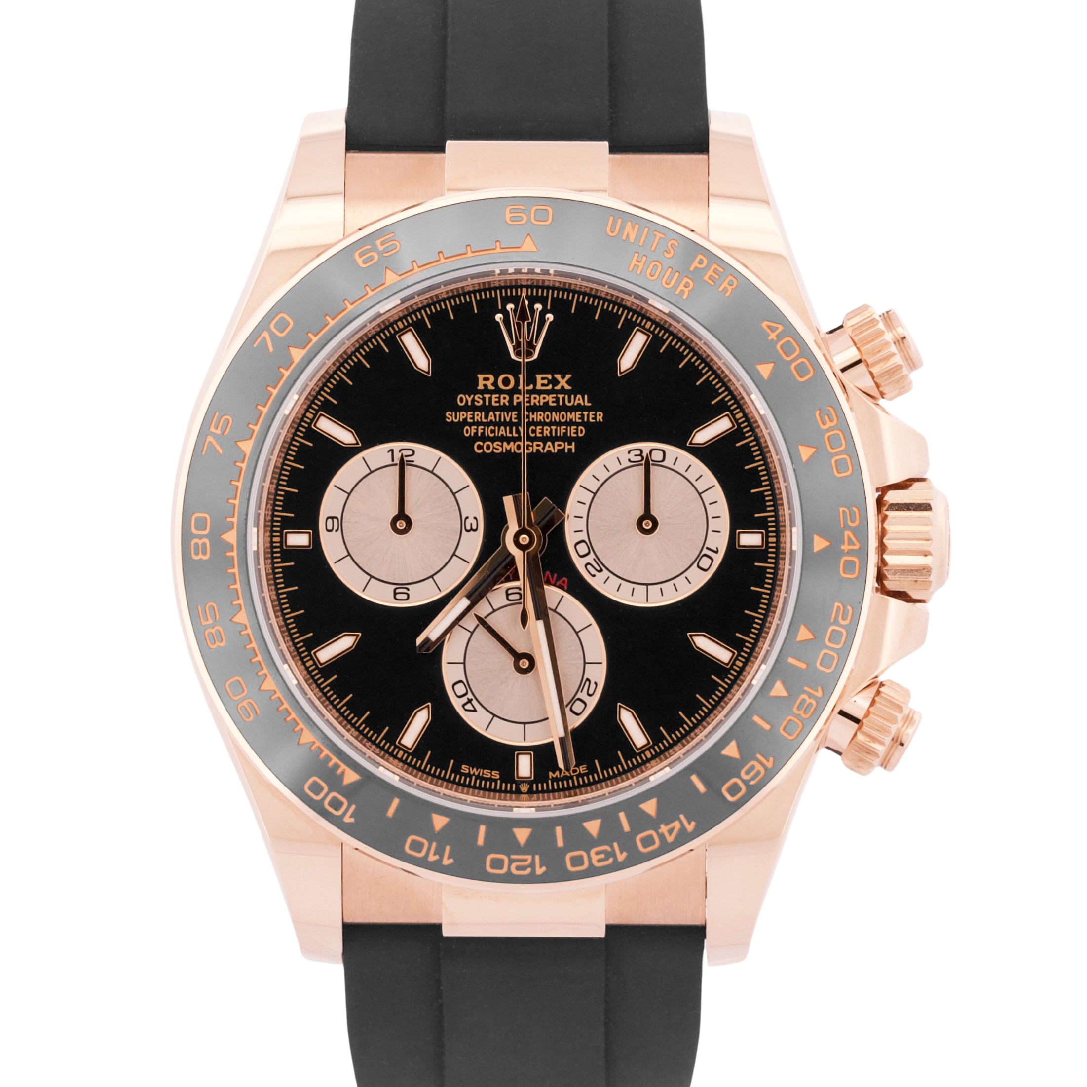 NEW 2026 PAPERS Rolex Daytona BLACK 18K Rose Gold Oysterflex
