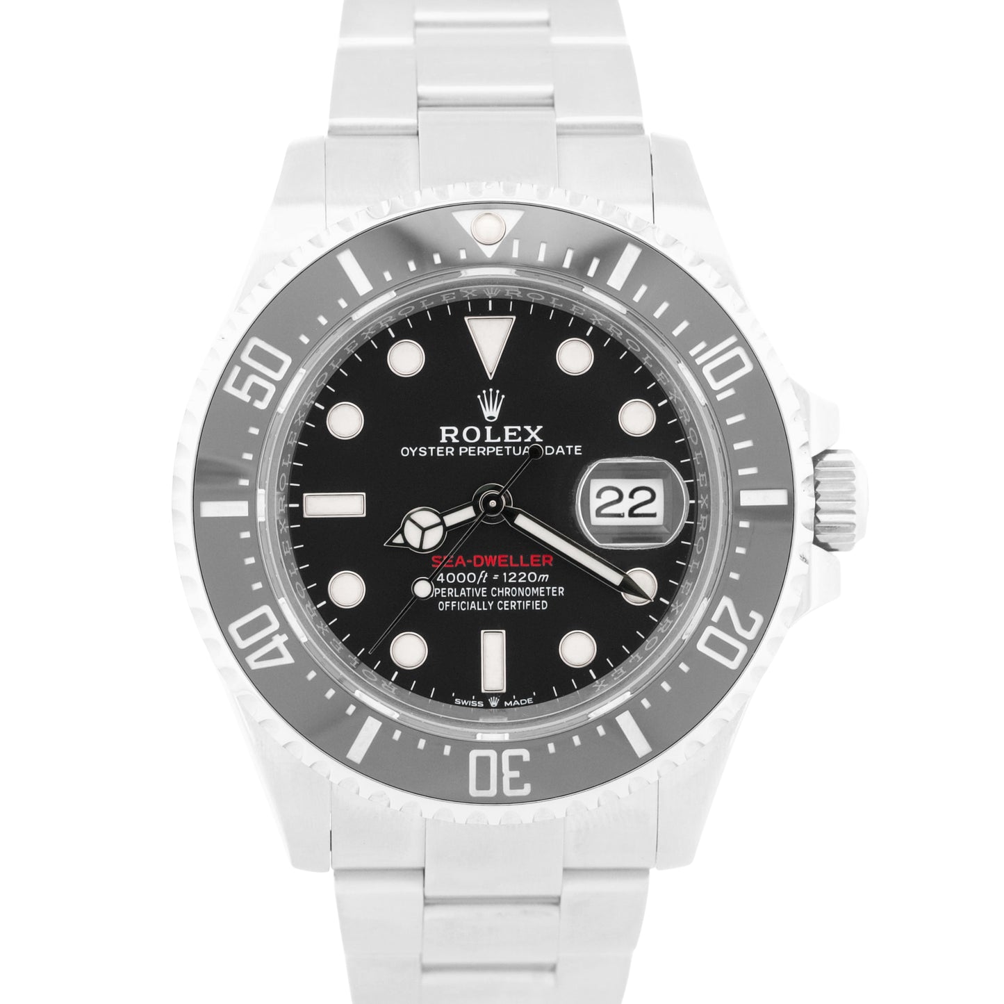 2021 PAPERS Rolex Sea-Dweller 50th-Anniversary Red BLACK 43mm Steel 126600 BOX