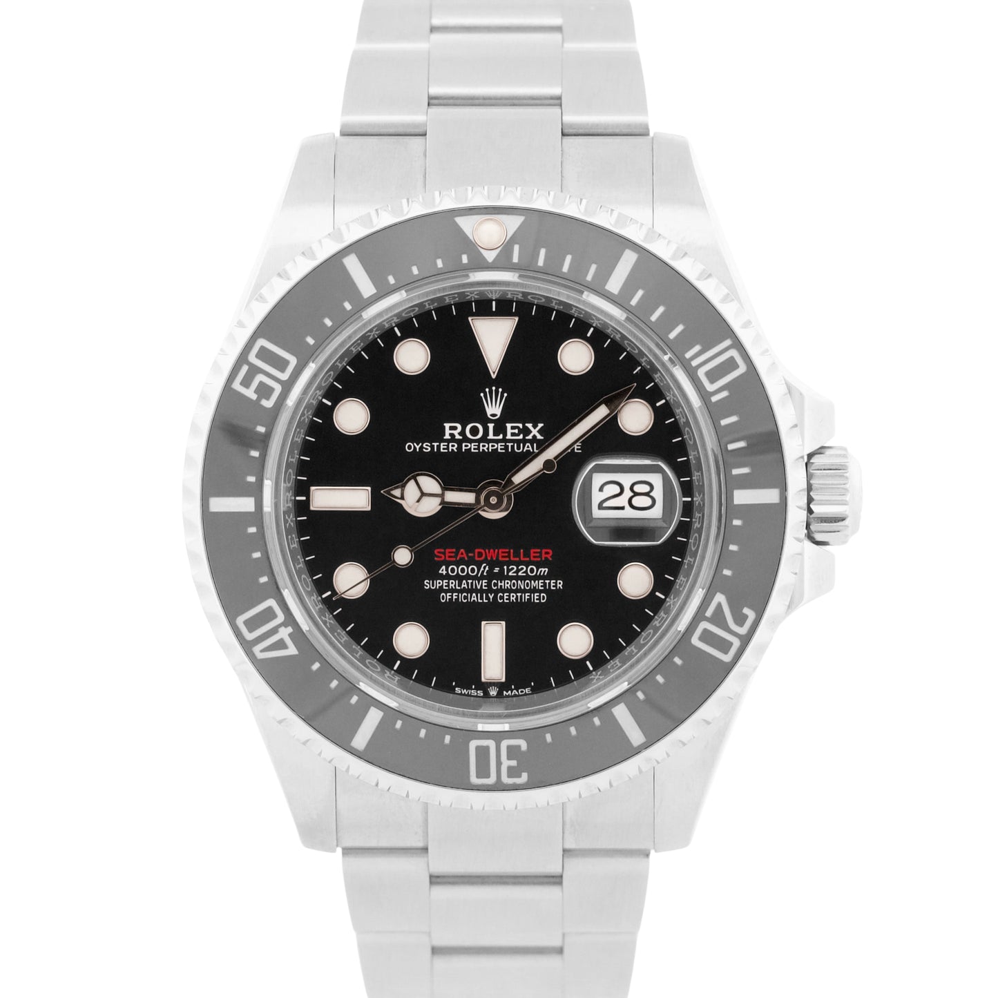 Rolex Sea-Dweller 126600 50th-Anniversary Black Red Steel 43mm Ceramic MK2 Watch