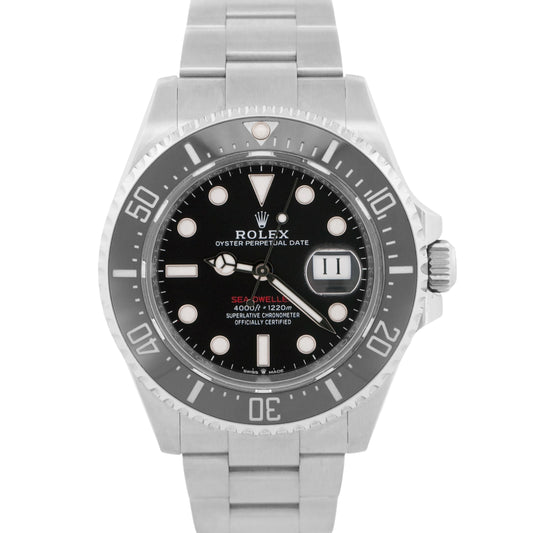 2025 PAPERS Rolex Sea-Dweller 50th-Anniversary BLACK Red 43mm MK2 126600 BOX
