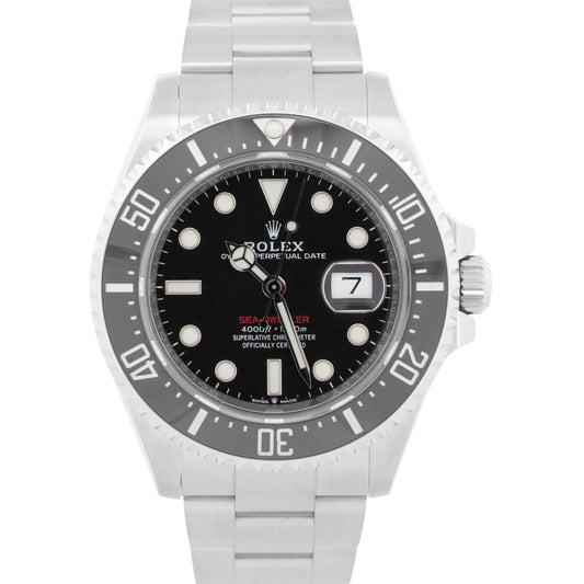 2021 Rolex Sea-Dweller Red 126600 Black Stainless Steel 43mm Watch Box Papers