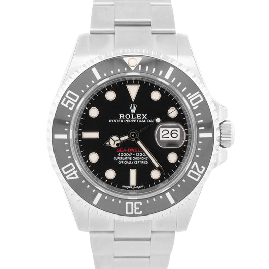 NOS STICKERED PAPERS Rolex Sea-Dweller 50th-Anniversary BLACK 43mm 126600 BOX