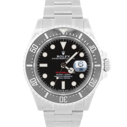PAPERS Rolex Sea-Dweller 50th-Anniversary BLACK Red 43mm Steel 126600 MK2 BOX