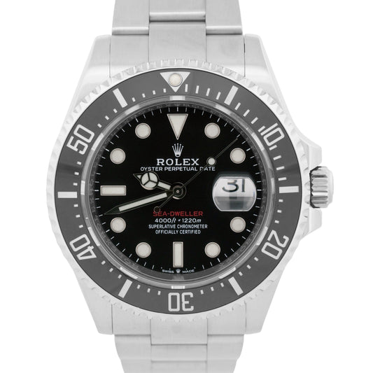 MINT NEW PAPERS Rolex Sea-Dweller 50th-Anniversary BLACK Red 43mm MK2 126600 BOX