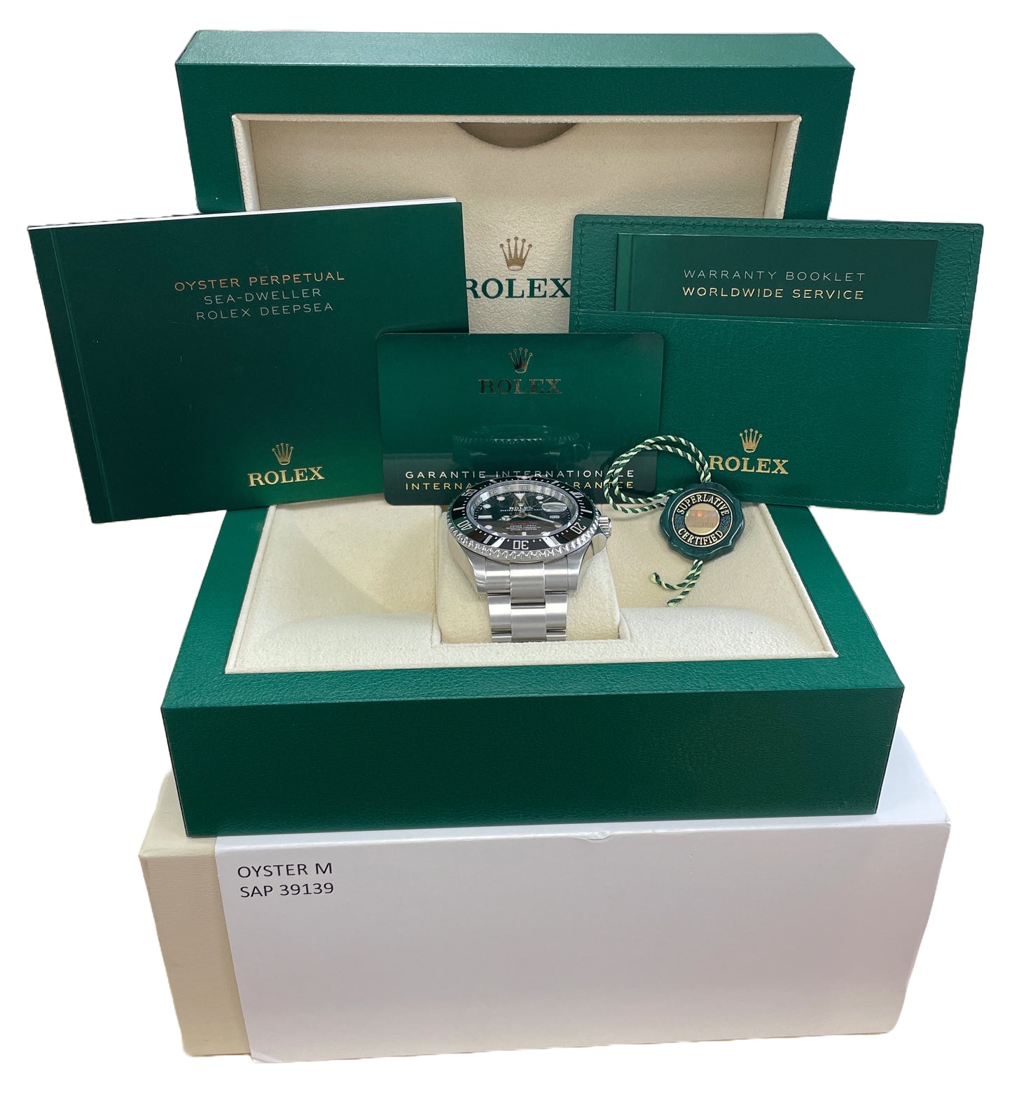 MINT PAPERS Rolex Sea-Dweller Mark II 50th-Anniversary Red Steel 43mm 126600 BOX