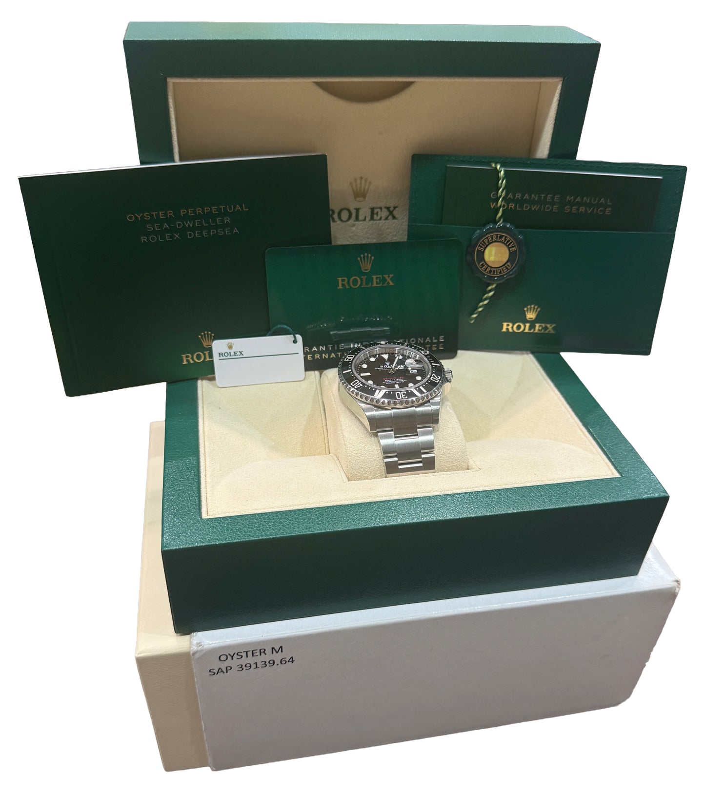 2021 PAPERS Rolex Sea-Dweller 50th-Anniversary Red BLACK 43mm Steel 126600 BOX