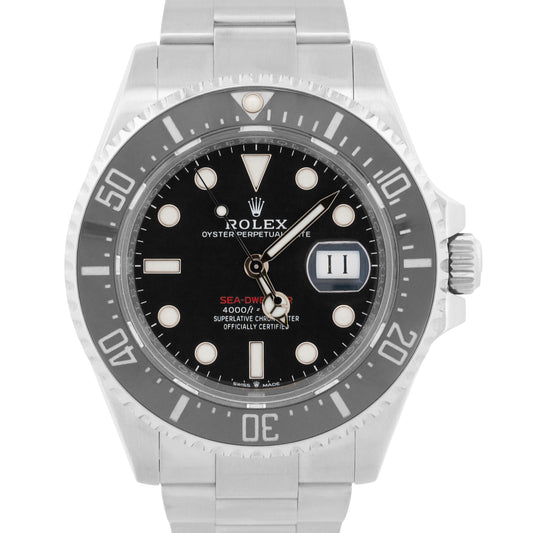 2026 Rolex Sea-Dweller 50th-Anniversary 126600 Black Red Steel 43mm Box Papers