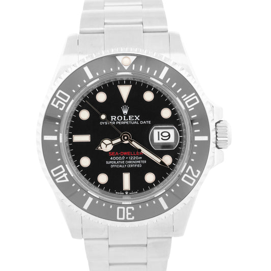 2021 PAPERS Rolex Sea-Dweller 50th-Anniversary Red BLACK 43mm Steel 126600 BOX