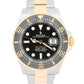 2023 PAPERS Rolex Sea-Dweller BLACK Two-Tone Steel 18K Gold 43mm 126603 BOX