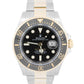 2021 PAPERS Rolex Sea-Dweller 43mm Two-Tone 18K Gold Steel Black 126603 BOX