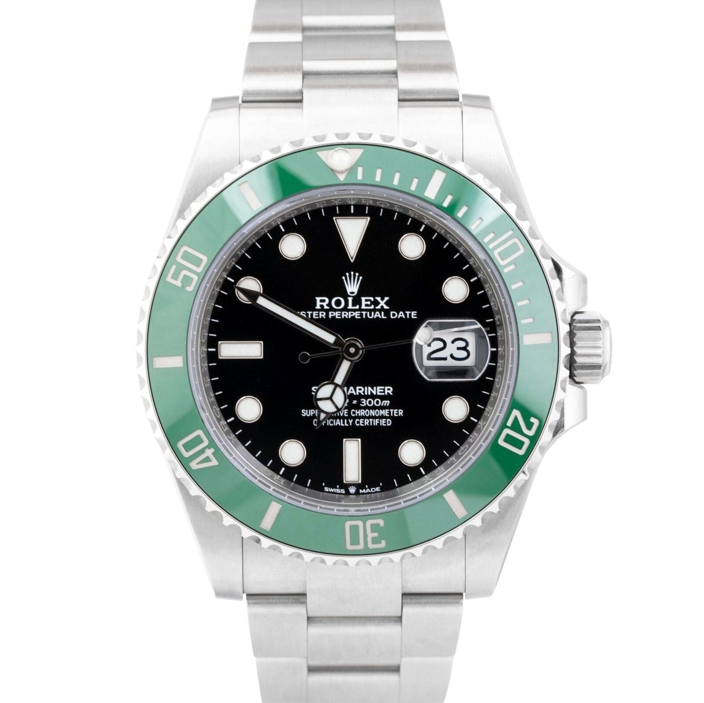 NEW AUG 2023 PAPERS Rolex Submariner 41mm Date GREEN KERMIT Watch 126610 LV B+P