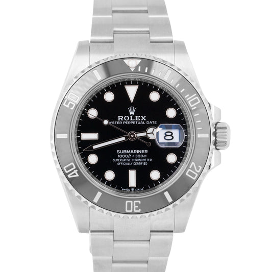MINT 2022 PAPERS Rolex Submariner Date 41mm Black Stainless 41mm 126610 LN BOX