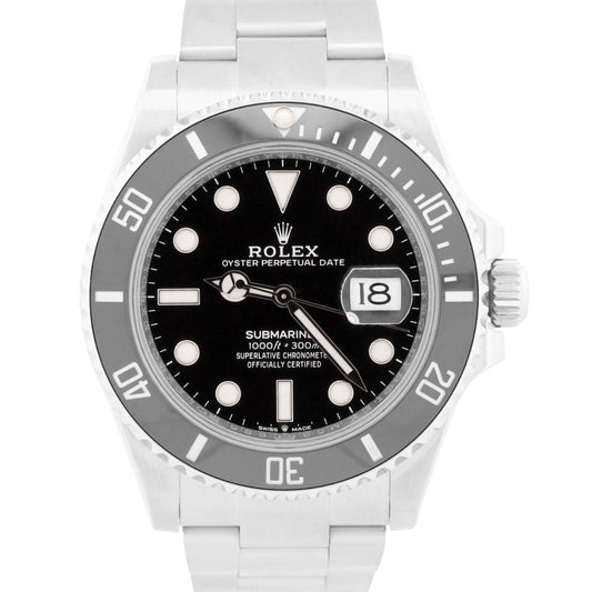 2023 PAPERS Rolex Submariner Date BLACK Ceramic Steel 41mm 126610 LN Watch BOX