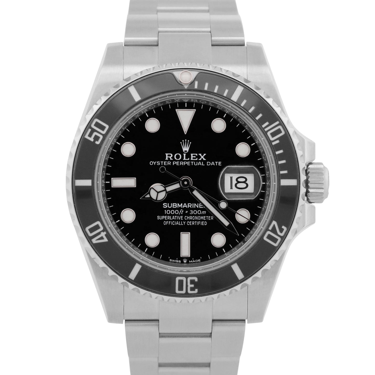2021 PAPERS Rolex Submariner Date BLACK Ceramic Stainless 41mm 126610 LN BOX