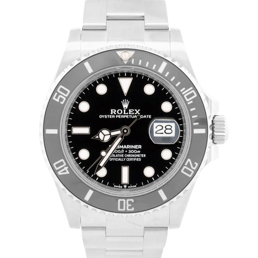 2024 PAPERS Rolex Submariner Date 41mm BLACK Stainless Ceramic 126610 LN BOX