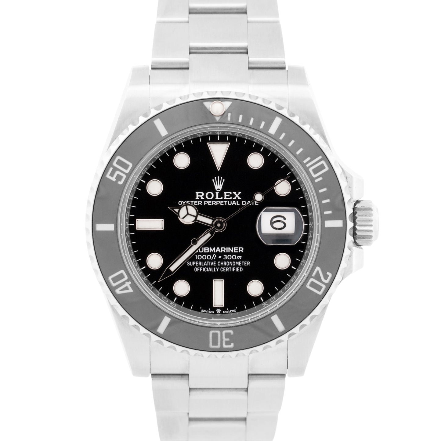 Rolex Submariner Date BLACK Ceramic Stainless Steel 41mm 126610 LN Watch BOX