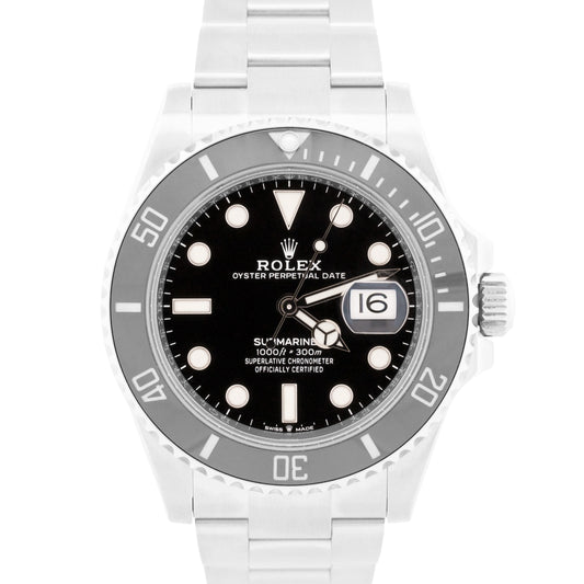 2021 PAPERS Rolex Submariner Date 41mm BLACK Steel Ceramic 126610 LN Watch BOX