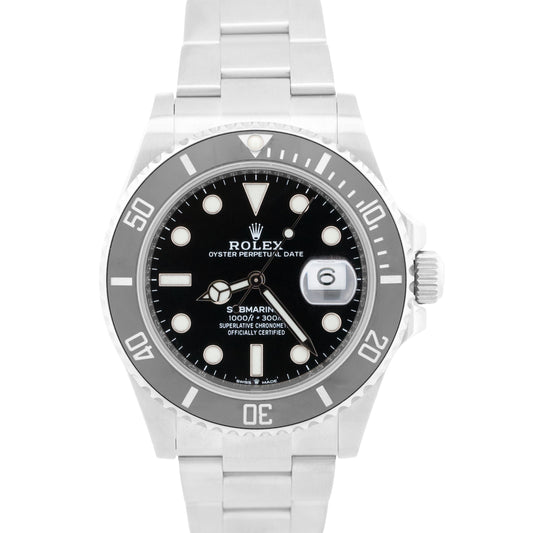 PAPERS Rolex Submariner Date 41 BLACK Stainless Steel Ceramic 41mm 126610 LN BOX