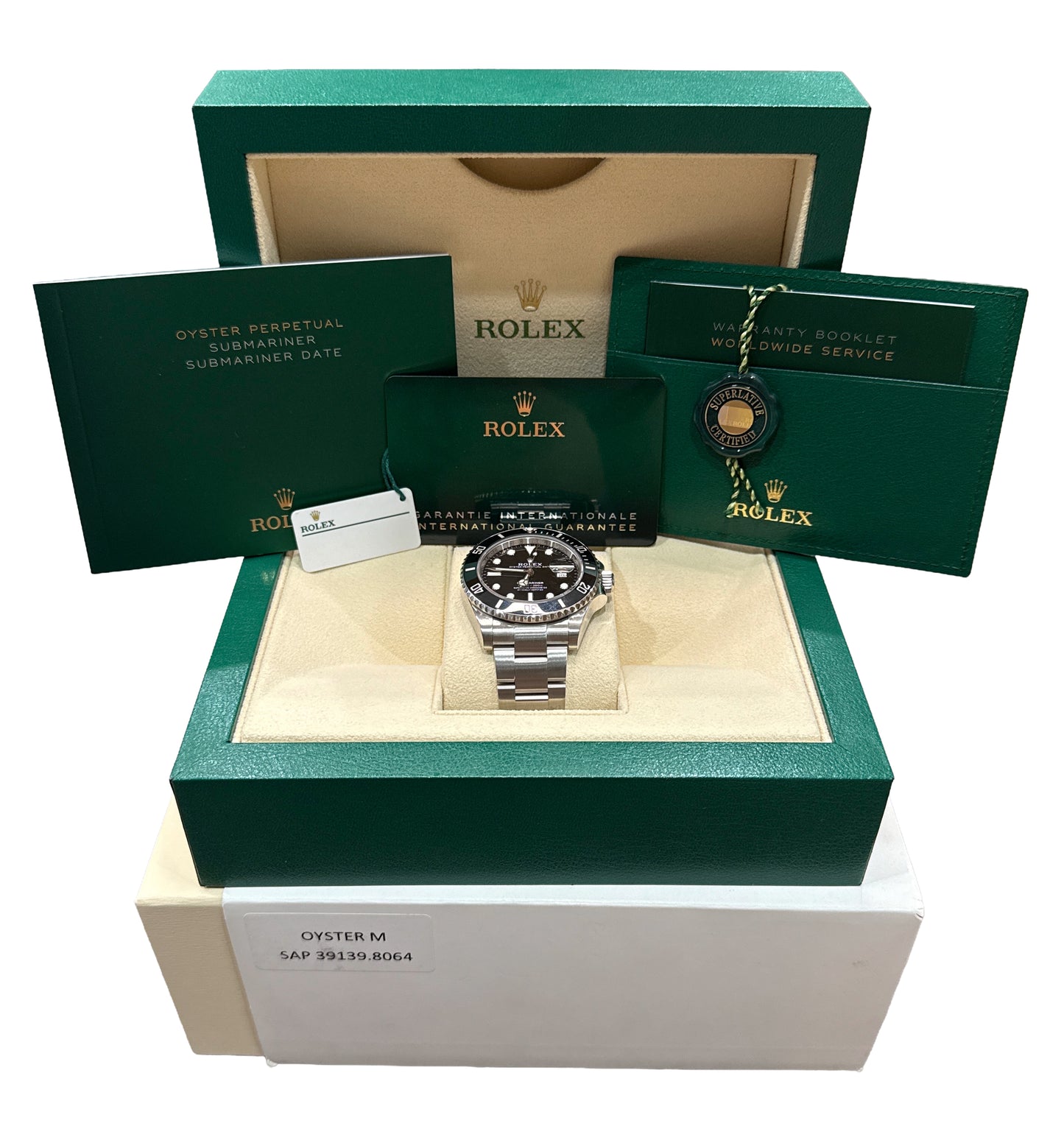 2023 PAPERS Rolex Submariner Date BLACK Ceramic Steel 41mm 126610 LN Watch BOX