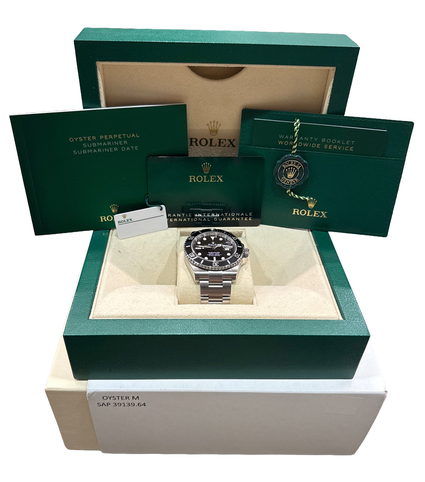 2024 PAPERS Rolex Submariner Date BLACK Ceramic Steel 41mm 126610 LN Watch BOX