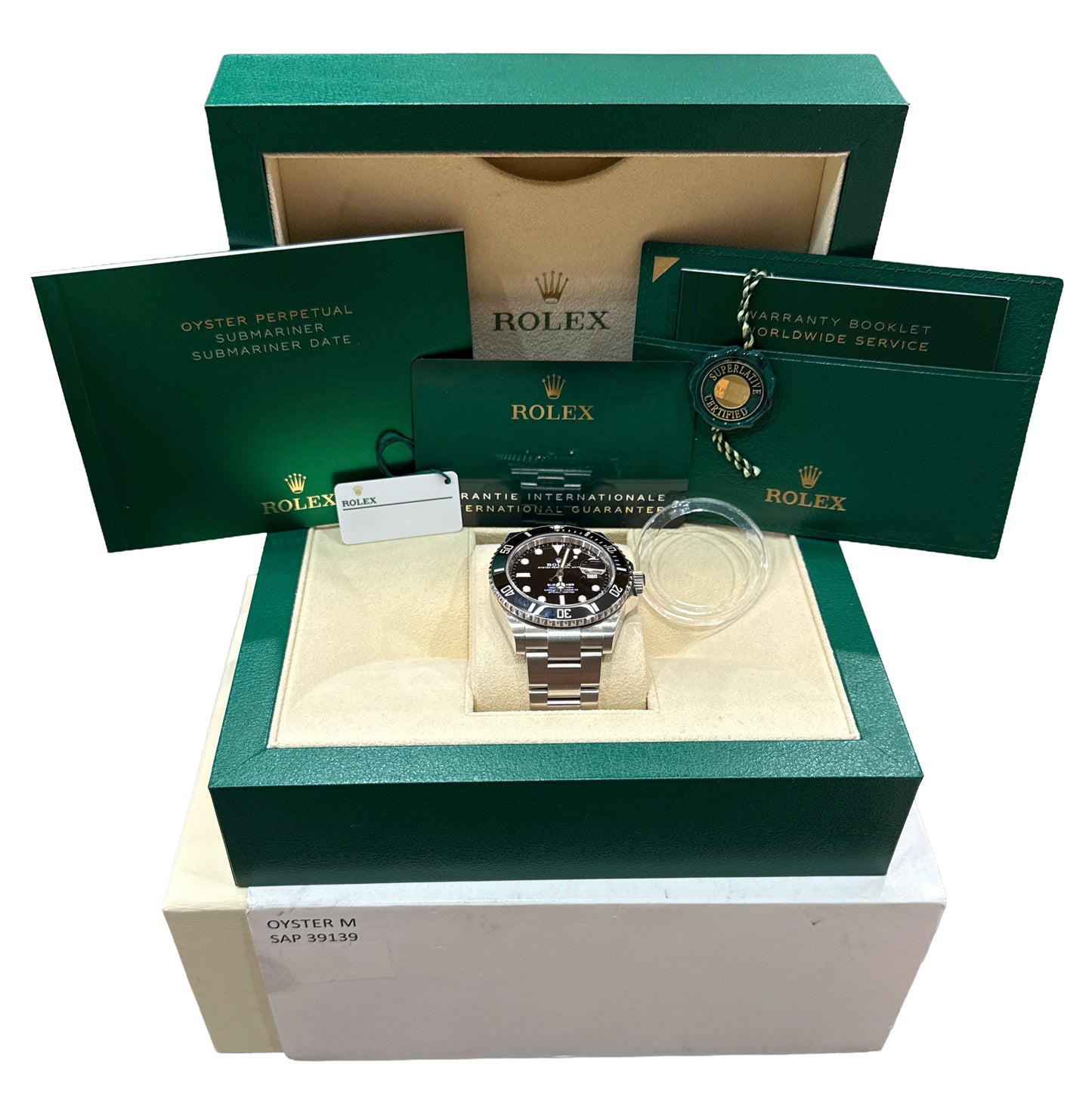 PAPERS Rolex Submariner Date 41mm BLACK Stainless Steel Ceramic 126610 LN BOX