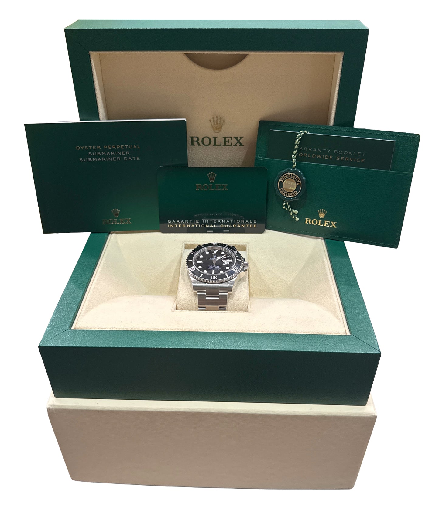 2023 PAPERS Rolex Submariner 41mm BLACK Stainless Steel Ceramic 126610 LN BOX