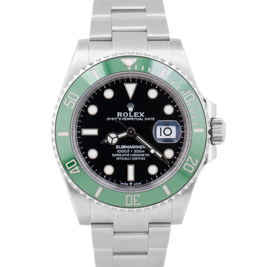 2023 PAPERS Rolex Submariner 41 Date GREEN KERMIT Stainless 41mm 126610 LV BOX