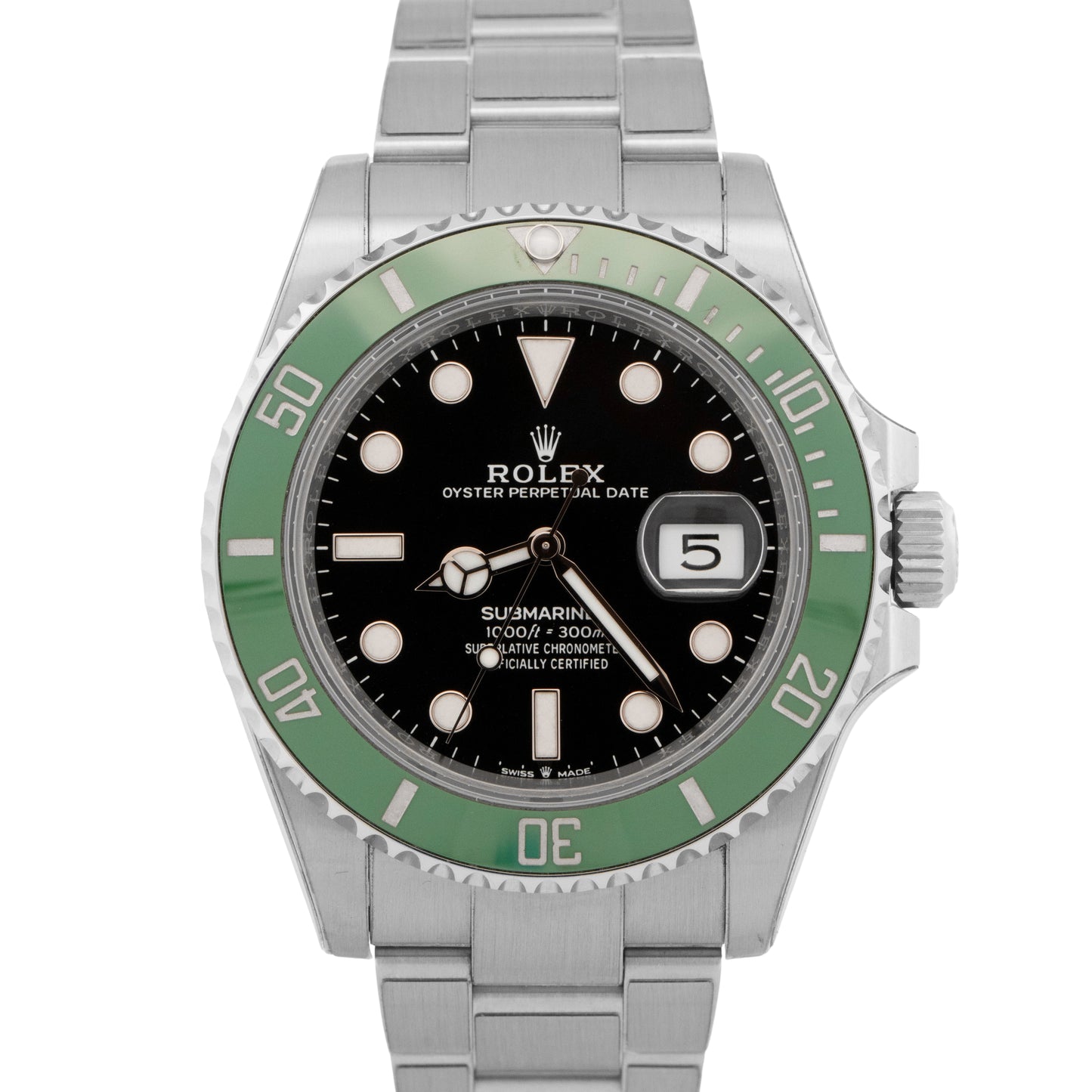 2024 PAPERS Rolex Submariner Date KERMIT Green Steel 41mm 126610 LV Watch BOX