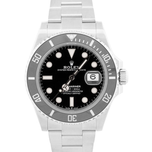 2022 PAPERS Rolex Submariner 41mm BLACK Stainless Steel Ceramic 126610 LN BOX